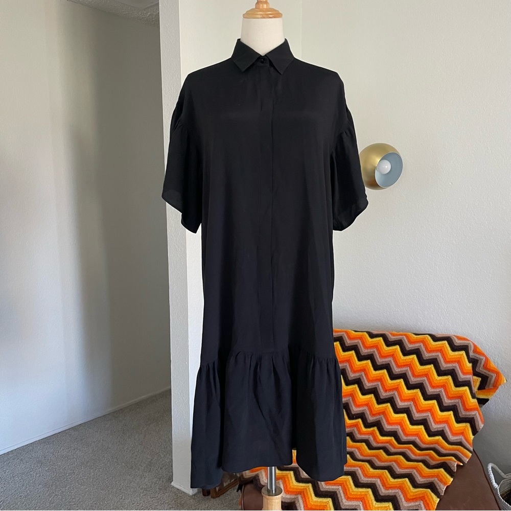 Marella Silk Blend Collar Buttoned Lightweight Mi… - image 1